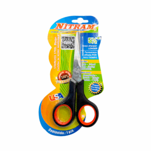 Tijeras metálicas pequeñas con mango de plástico, usos varios / 5in / nitram