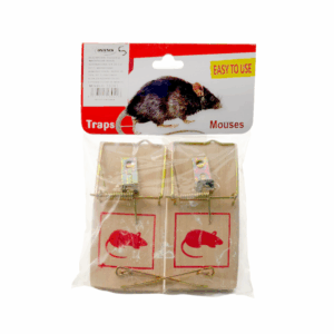 Paquete con 2 ratoneras - trampas de madera 10x4.5cm / 18041 / traps mouses / yihewoodware