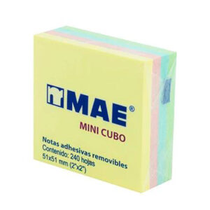 Paquete con 240 mini post it - notas adhesivas mae de colores pastel, 51x51mm / 21204