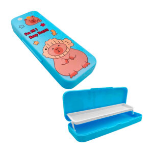 Lapicera de plástico con 2 niveles y estampado de capibara, variedad de modelos y colores / 3390-7kp