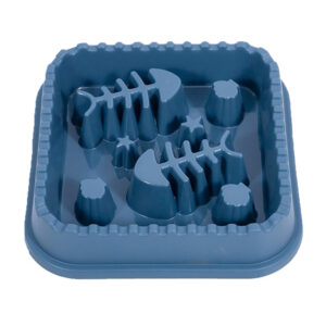 Plato anti asfixia con diseño marino, 21.5x21.5x4.5 cm, color surtido / 35177