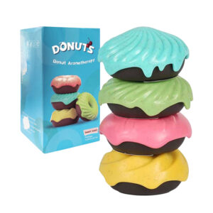 Paquete con 4 donas de aromaterapia aromatizantes, variedad de colores