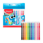 Paquete con 12 plumones delgados maped lavable, variedad de colores / color peps ocean / 845912 / rotulador ocean