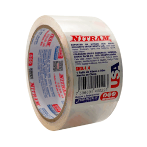 Rollo de cinta adhesiva transparente multifuncional / nitram / 45mmx50m