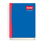 Cuaderno scribe profesional con 200 hojas en raya, espiral metálico, 5 separaciones, variedad de colores / cuaderno grueso scribe / 2530 escolar plus / 100148