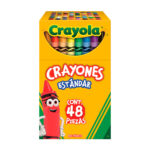 Paquete crayola con 48 crayones estándar, 9.2, tonos intensos, colores surtidos / 52-0048 / 520048m007 / crayola crayones estándar 48