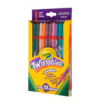 Caja con 12 crayones retráctiles largos crayola twistables en colores surtidos / 520784m007 / 52-0784 / crayola twistables con punta tipo crayón