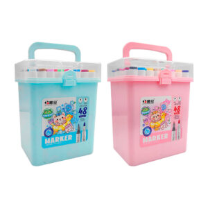Estuche con 48 marcadores plumones chenguan de colores con doble punta / 48 colors marker / 6779 / yy-x5