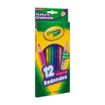 Paquete crayola con 12 lápices - madera redondos, delgados, largos, cremosos, colores surtidos / 68-4012 / 684012m007 / crayola 12 colores redondos