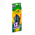 Paquete crayola con 12 colores - lápices de madera triangulares, largos, delgados, cremosos, colores surtidos / 68-4212 / 684212m007-08 / crayola 12 lápices triangulares