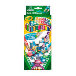 Paquete con 12 lápices de madera colores borrables, delgados, largos, colores surtidos / 68-4412 / 6884412m008-07 / crayola colores borrables