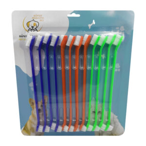 Paquete con 12 cepillos de dientes para mascotas 22 cm, colores surtidos / 70845