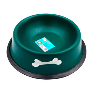 Plato tazón metálico chico antideslizante 18cm, estampado variedad / 73011