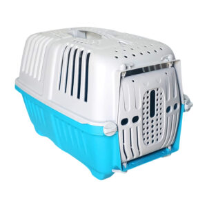 Caja transportadora de plástico para mascotas, variedad de colores / 73174