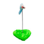 Juguete interactivo base de corazón afelpado, figura de ratón, color variado