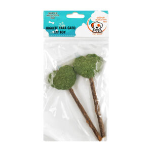 Paquete con 2 paletas de catnip en forma de corazón para gato / 73490