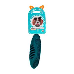 Mordedera de plástico resistente, ovalada con textura, 12cm, colores surtidos