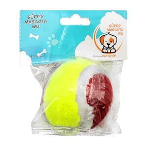 Juguete para mascota con forma de pelota de tenis, variedad de colores / 73697