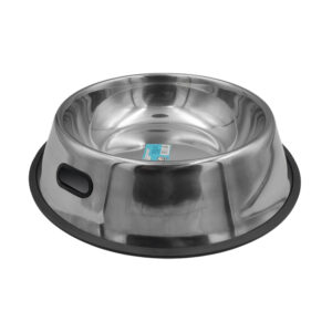 Plato tazón de acero inoxidable antideslizante, 30cm - XL / 73849