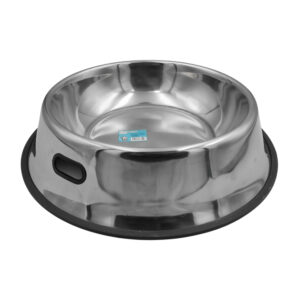 Plato tazón de acero inoxidable antideslizante, 34cm - XXL / 73850