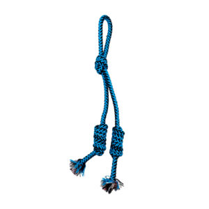 Juguete de cuerda tipo mordedera, nudo doble, 40cm, colores surtidos / 73998