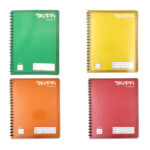 Cuaderno kapa profesional con doble espiral y 100 hojas de cuadro grande
