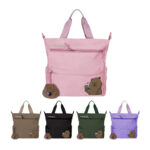 Bolsa de mano para dama, 3 compartimentos y diseño de capibara + llavero peluche