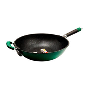 Sartén wok hondo antiadherente con recubrimiento de mármol, 35cm / stone