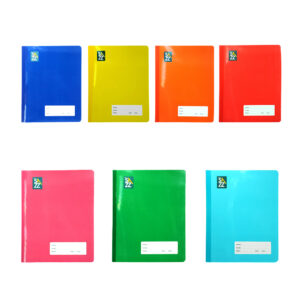 Cuaderno profesional cosido sazz con 100 hojas de raya, variedad de colores