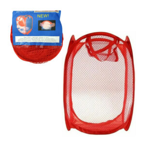 1pza cesto de malla plegable para ropa, pequeña, 45x32cm aprox / aaq-19181