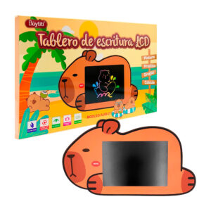 Pizarrón mágico buytiti con pantalla lcd y forma de capibara + pluma / tablero de escritura lcd / aj09-21