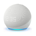 Bocina inteligente amazon echo dot 5ta generación con reloj y control de voz, sonido omnidireccional, color blanco / amazon / alexa / b09b8vn8yq