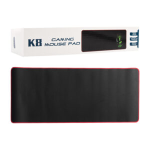 Mouse pad gamer k8 liso con textura antifricción, antideslizante, color negro y borde diseño de costura, 70x30x0.3cm / bbg-60354 / 60354 / k8 gaming mouse pad / aoas