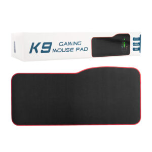 Mouse pad gamer k9 liso con textura antifricción, antideslizante, color negro y borde diseño de costura, 75x35x0.3cm / bbg-60355 / 60355 / k9 gaming mouse pad / aoas