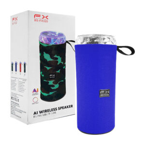Bocina fx con forma cilíndrica, luces y puertos de conexión / bs-fx320