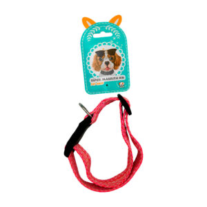Collar de tela con diseño tejido, ajustable con broche, color variado / c-3030