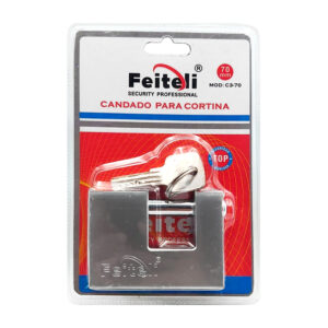 Candado de 70mm para cortina, anticorrosión con seguridad alta  + juego de llaves / c3-70 / c370