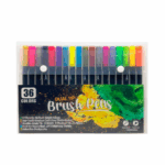 Estuche mediano con 36 marcadores estilo brocha, colores varios / brush pens