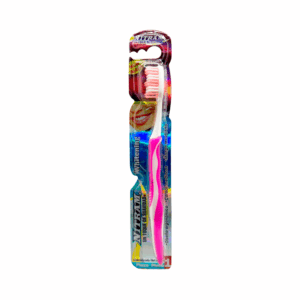 Cepillo de dientes ergonómico, con mango de plástico, colores varios / nitram