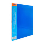 Carpeta de plástico tamaño carta mae con broche tipo palanca y color azul sólido / cps-az