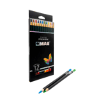 Caja con 12 colores premium mae, colores intensos, redondos, trazo suave, mina resistente / 521093-26 / crp-12l / 765305