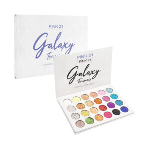 Paleta de glitter para ojos con 24 tonos diferentes, variedad de tonos / cs2557 / galaxy treasures / pink 21