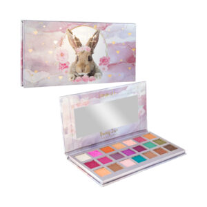 Paleta de sombras para ojos con 21 tonos diferentes y acabados, diseño de conejo bunny love + espejo, variedad de tonos / cs2559 / bunny love / pink 21