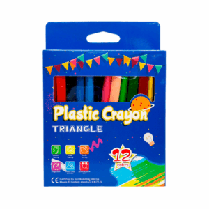Paquete con 12 crayones triangulares, colores surtidos / cw6001lws-12
