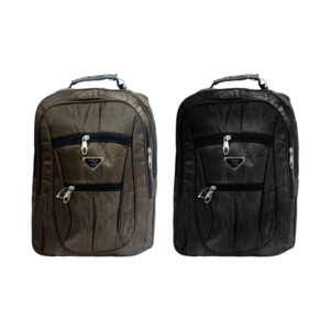 Mochila grande lisa xinruiqi, 5 compartimentos, asa reforzada, pliegue vertical