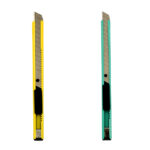Cutter delgado metálico con navaja sk5, variedad de colores / dl3072