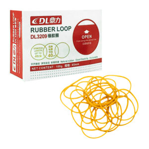 Caja con 100g de ligas de hule, expandible a 40cm / rubber loop