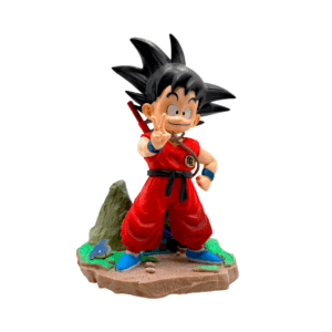 Figura coleccionable de dragón ball goku 18.5cm, brazos intercambiables y base decorativa / dm5291 / goku de niño