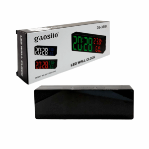 1pza Reloj despertador rectangular con botones en la parte superior y pantalla led variedad de funciones / 23x7cms / ds-3818l / gaosiio / 18383-1