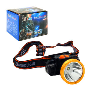 Lámpara - linterna frontal led tipo minero, recargable, con 3 modos de iluminación y banda ajustable, 80w / dt-808-89b / led headlight / lámpara delantera / ljk